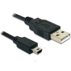 Delock 82396 0,7 méter USB 2.0-A > USB mini-B 5 pin apa/apa kábel