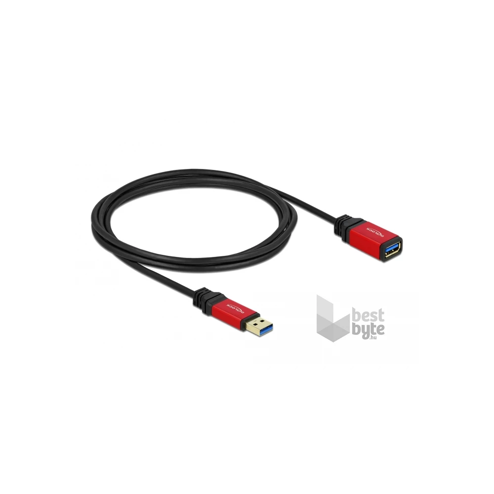 Delock 82753 USB 3.0-A apa/anya 2m hosszabbító prémium kábel