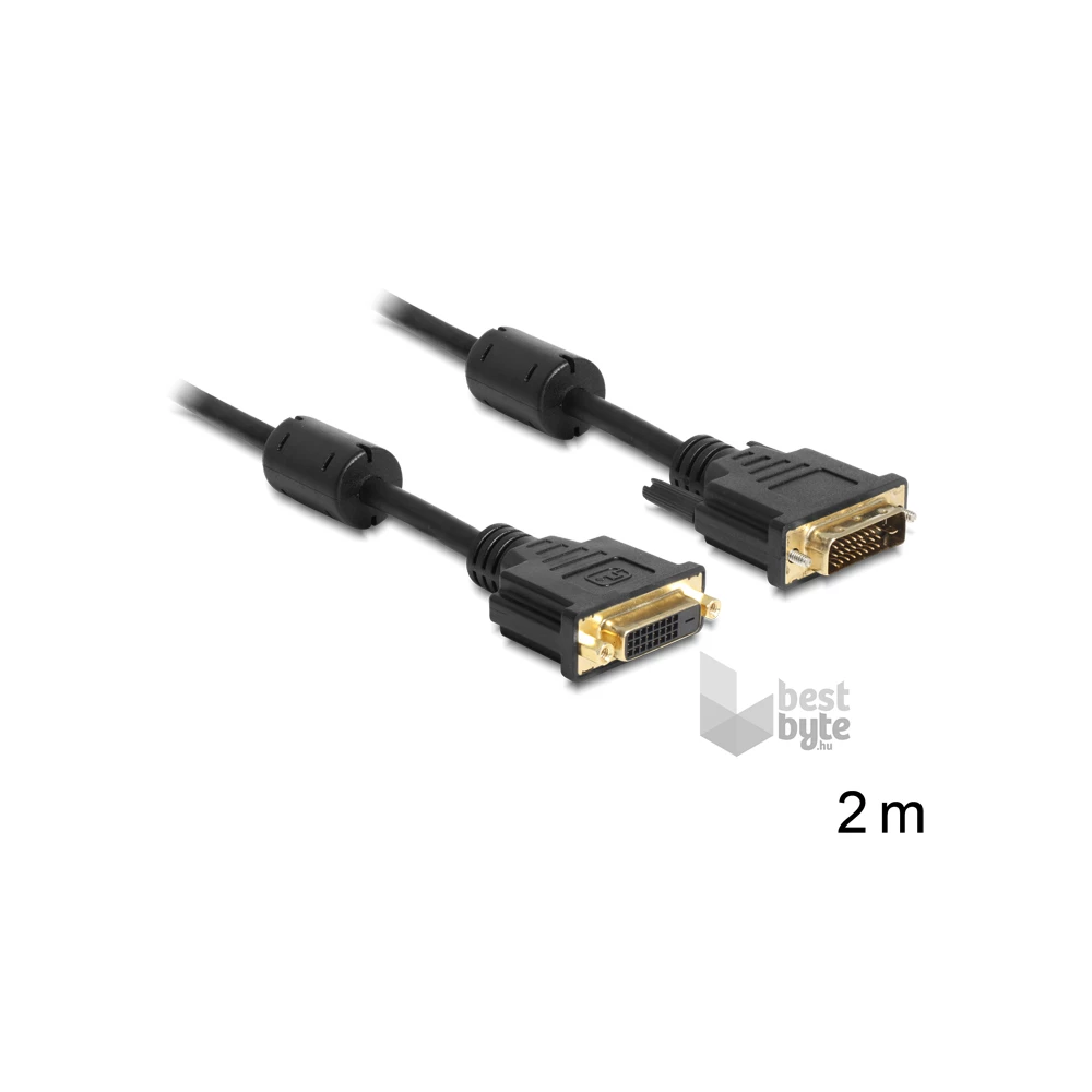 Delock 83186 2m DVI 24+1 apa - anya kábel