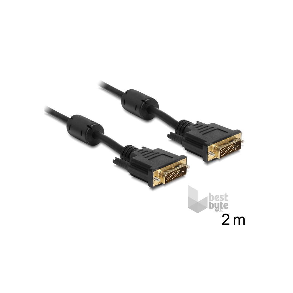 Delock 83190 2 méter DVI 24+1 pin apa/apa kábel