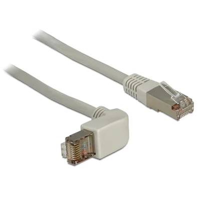 Delock 83524 0,5m RJ45 Cat.6 SSTP szögletes/egyenes kábel