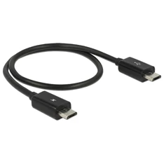 Delock 83570 Micro USB-B - Micro USB-B OTG tápfeszültség-megosztó kábel