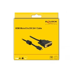 Delock 83585 (micro HDMI -> DVI-D (24+1), apa-apa, 1m) kábel