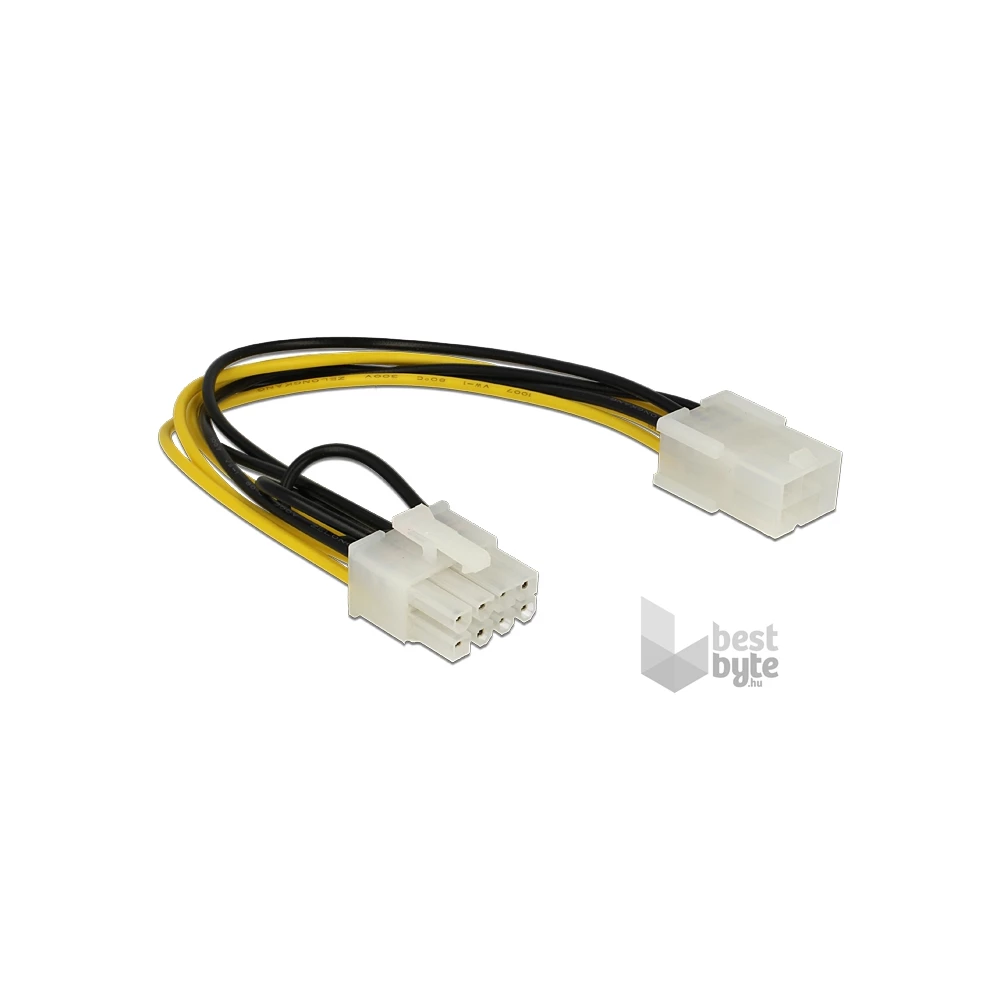 Delock 83775 PCI Expressz 6 tűs anya > 8 tűs apa tápkábel