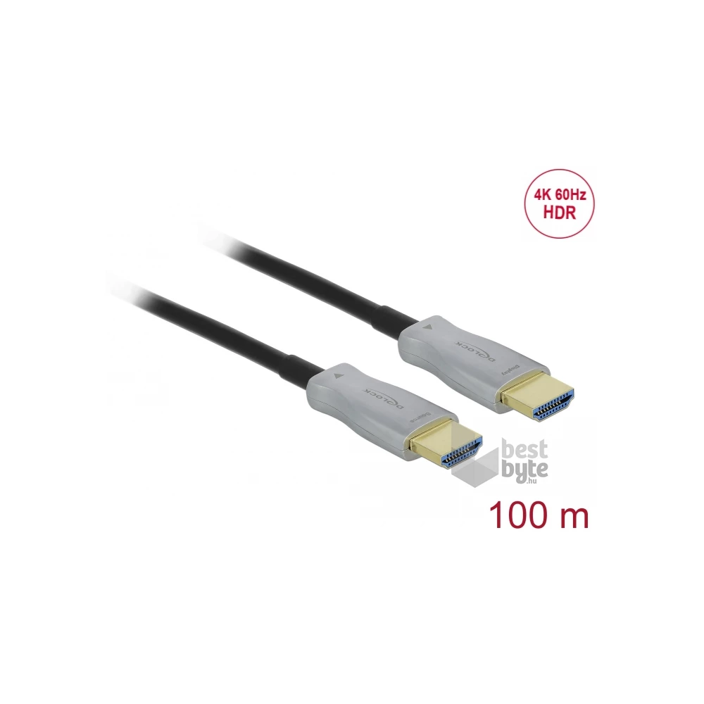 Delock 84137 100m HDMI 4K 60Hz aktív optikai kábel