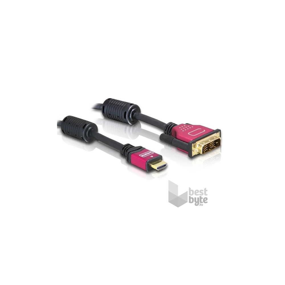 Delock 84342 HDMI-A – DVI-D 1.8m apa/apa átalakító kábel