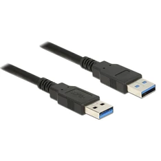Delock 85061 USB 3.0-s A apa / apa 1,5 m fekete kábel
