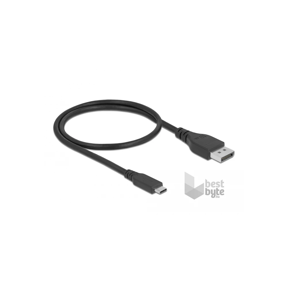 Delock 86037 50cm USB-C - DisplayPort 8K 60Hz kétirányú kábel
