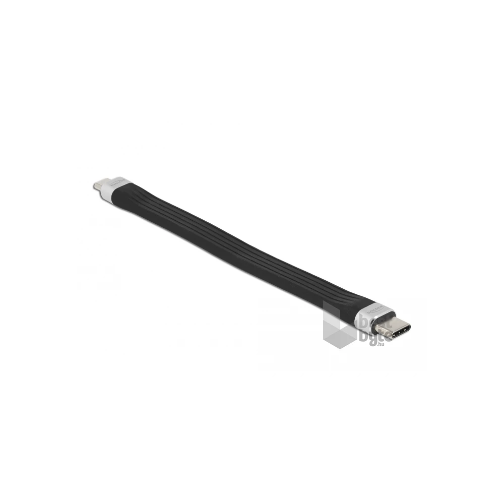 Delock 86793 13,5cm USB 2.0 USB-C - MicroUSB PD3 FPC lapos kábel