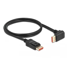 Delock 87050 1m DisplayPort 8K 60Hz apa egyenes - apa 90°-ban lefelé hajlított kábel