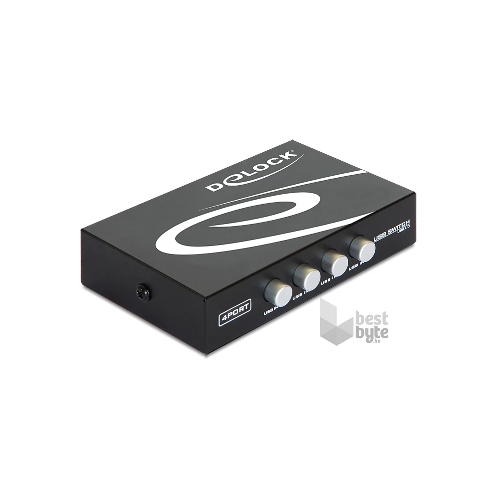 Delock 87634 4 portos manuális USB 2.0 kapcsoló
