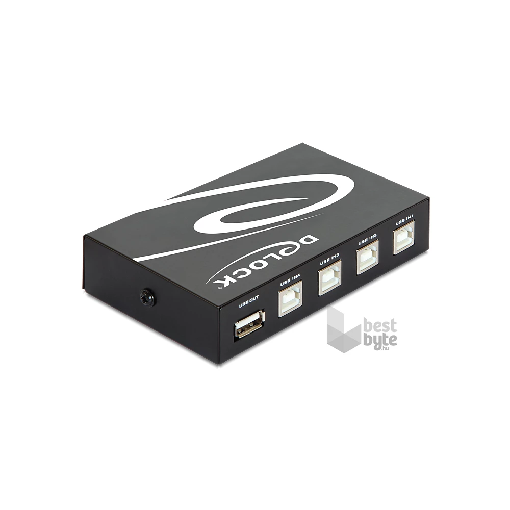 Delock 87634 4 portos manuális USB 2.0 kapcsoló