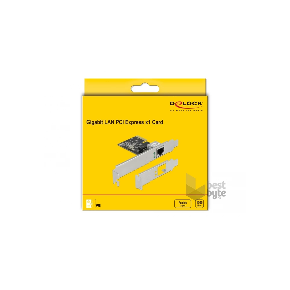 Delock 89189 Gigabit Ethernet PCI Express x1 hálózati kártya - BestByte