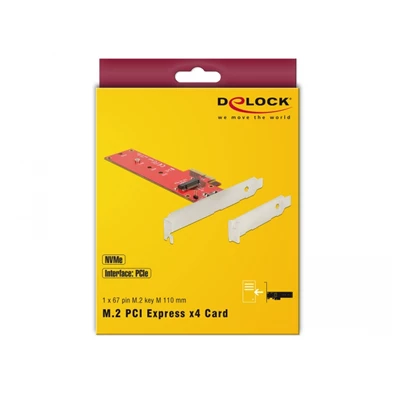 Delock 89455 PCI Express kártya - 1 db belső M.2 B 110mm - Low Profile