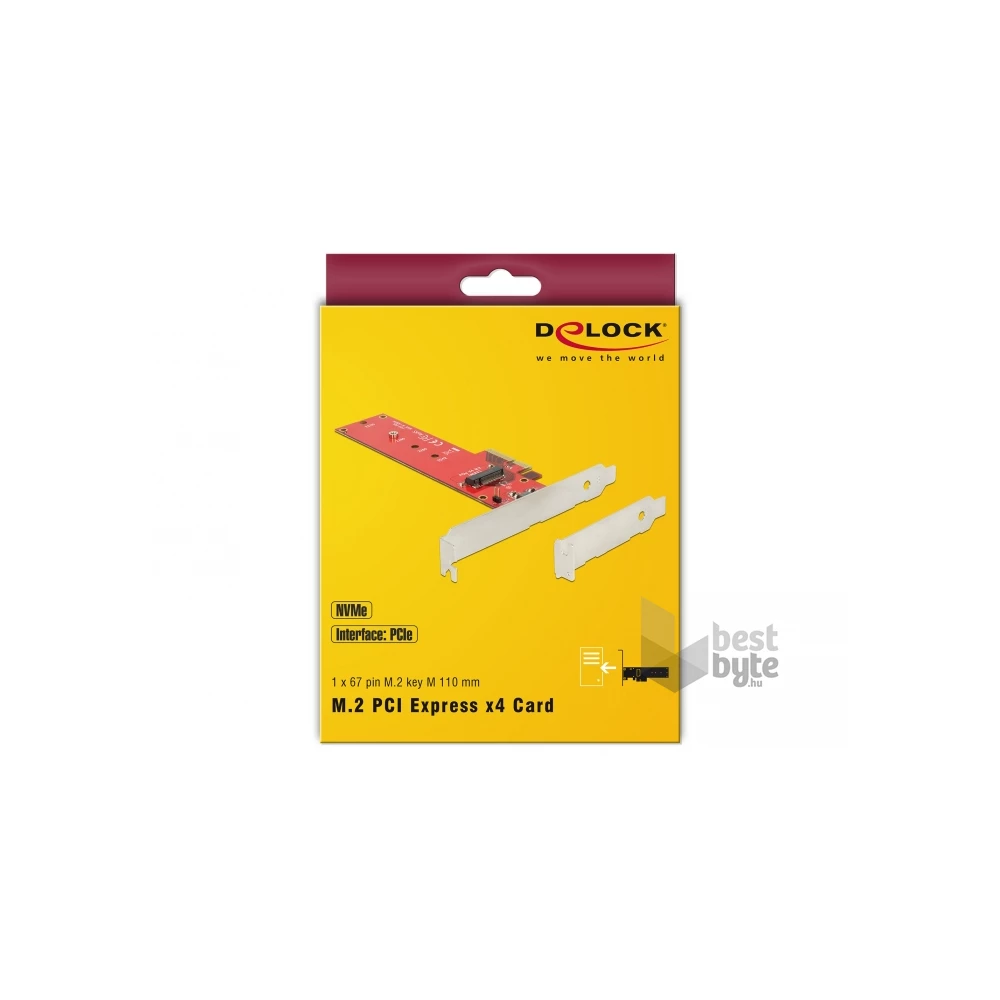 Delock 89455 PCI Express kártya - 1 db belső M.2 B 110mm - Low Profile
