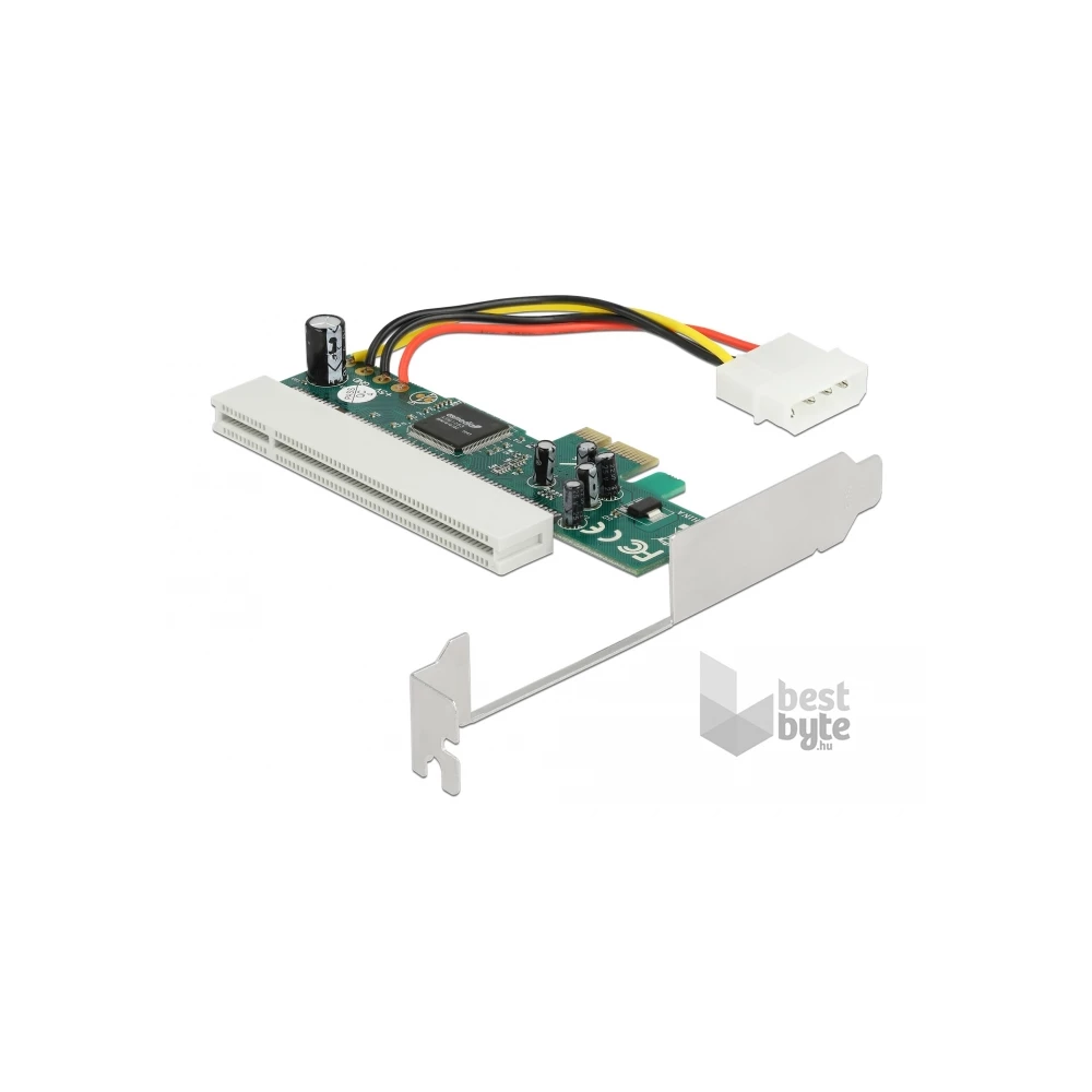 Delock 90062 1xPCI 32 Bit 5V ASM1083 chipsetes PCI Express x1 kártya
