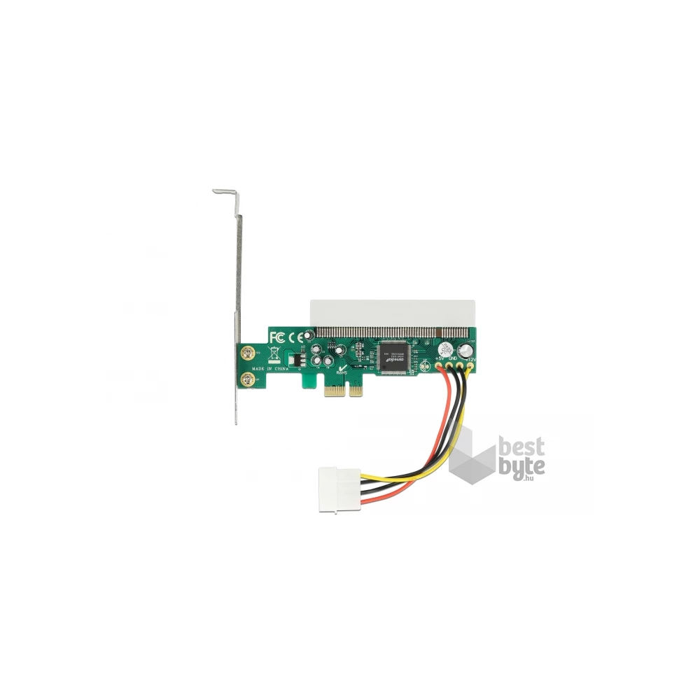 Delock 90062 1xPCI 32 Bit 5V ASM1083 chipsetes PCI Express x1 kártya