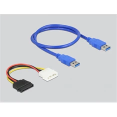 Delock 90066 2xPCI 32 Bit 60cm-es USB kábel csatlakozású PCI Express x1 Riser kártya
