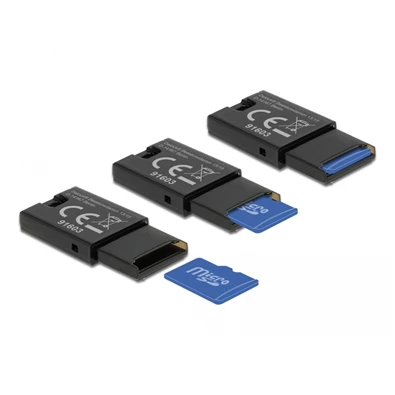 Delock 91603 Micro SD memóriakártyákhoz USB 2.0 kártyaolvasó