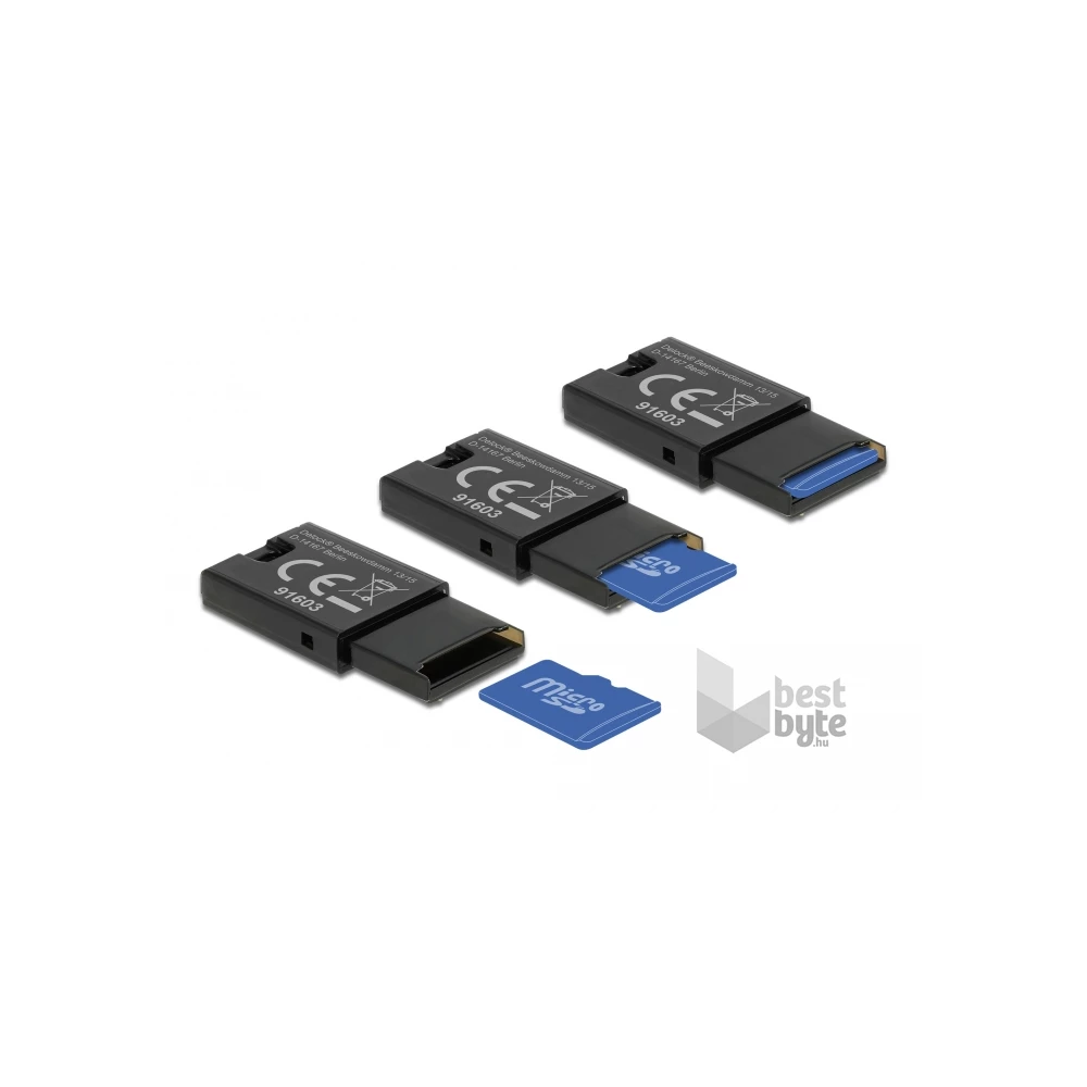 Delock 91603 Micro SD memóriakártyákhoz USB 2.0 kártyaolvasó