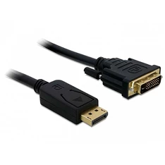 Delock 82590 Displayport - DVI 24+1 kábel, apa - apa 1,0m