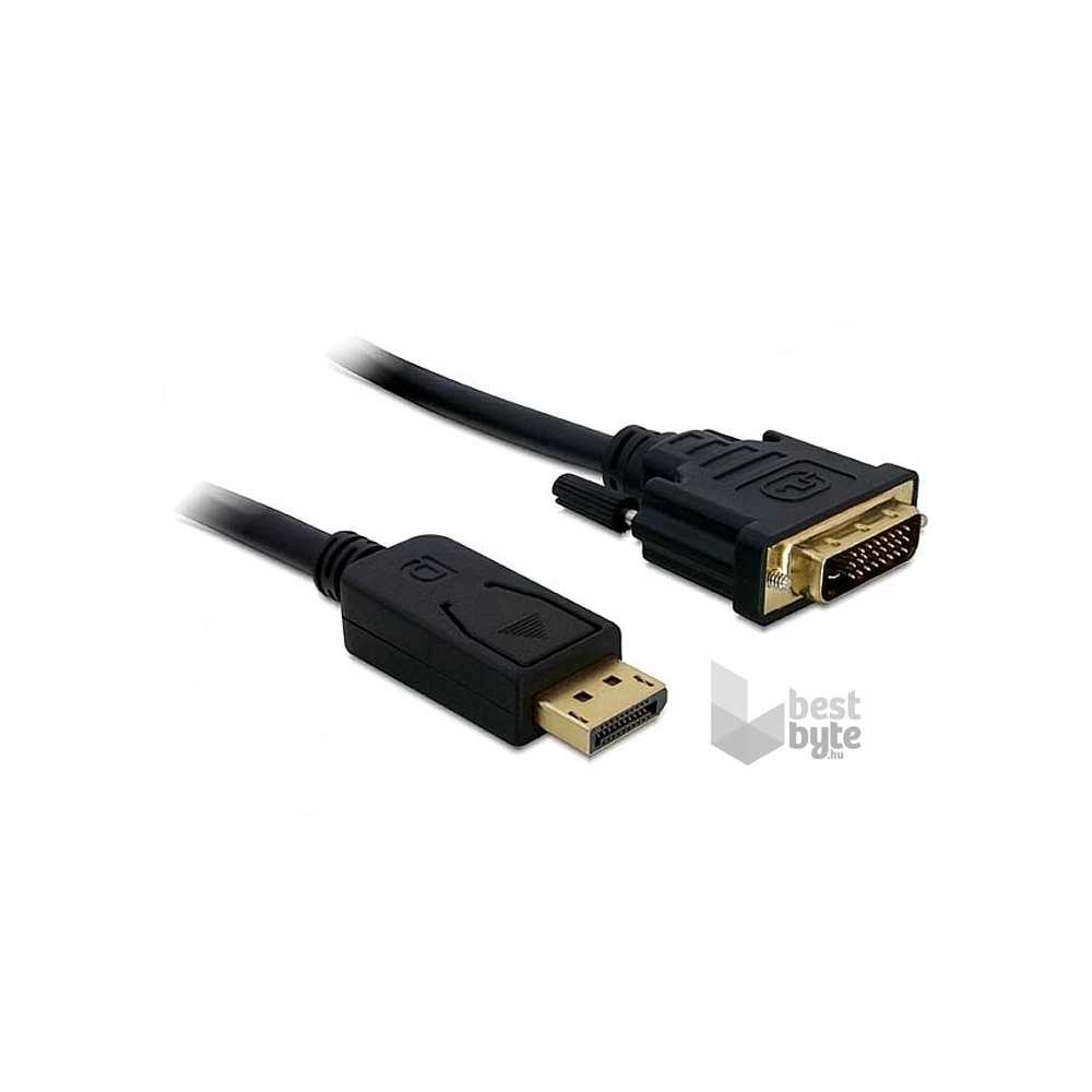 Delock 82590 Displayport - DVI 24+1 kábel, apa - apa 1,0m
