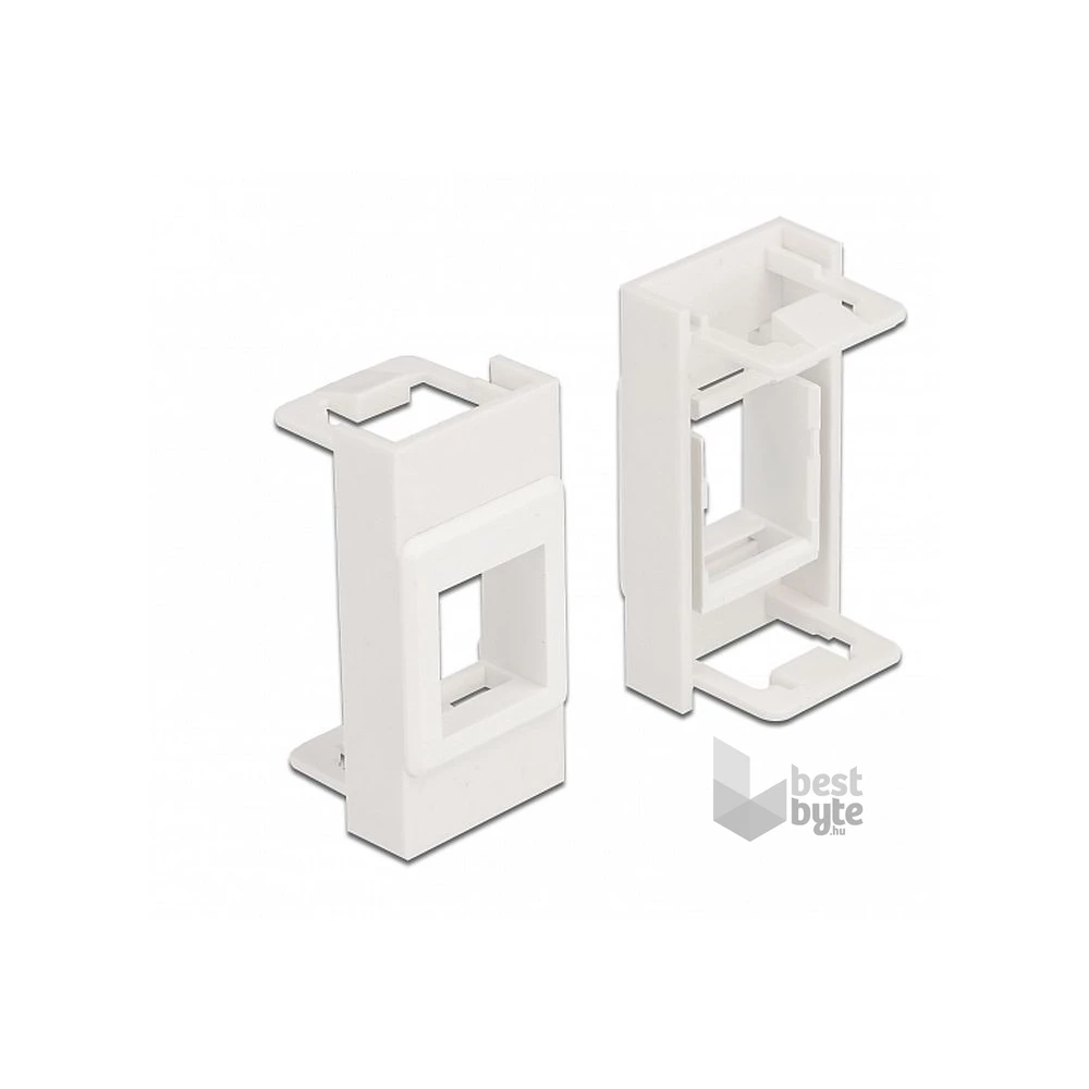 Delock 81353 Easy 45 Modul Keystone tartó 22,5 x 45 mm, fehér