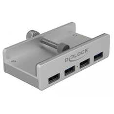 Delock 64046 Külso USB 3.0 hub 4 bemenettel záró csavarral
