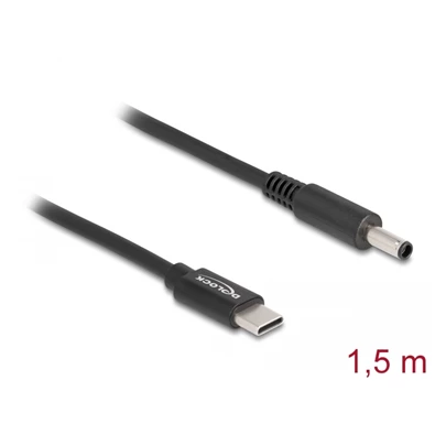 Delock 87974 Laptop töltőkábel USB Type-C  apa - Dell 4,5 x 3,0 mm apa