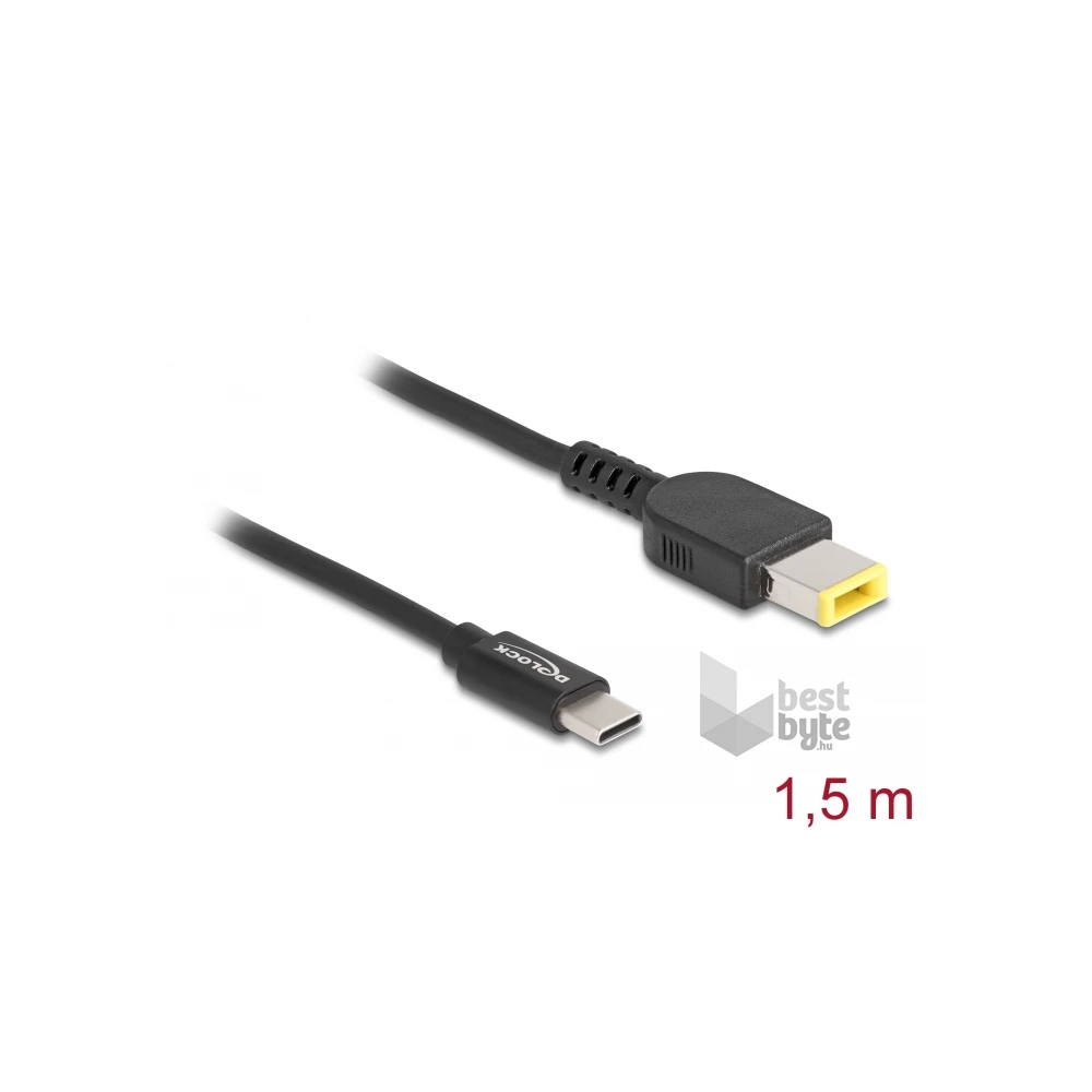 Delock 87970 Laptop töltőkábel USB Type-C apa - Lenovo 11,0 x 4,5 mm apa