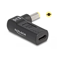 Delock 60011 Laptop töltőkábel adapter USB Type-C anya - 5,5 x 2,5 mm apa 90 fokban hajlított Delock 60011 Laptop töltőkábel adapter USB Type-C anya - 5,5 x 2,5 mm apa 90 fokban hajlított