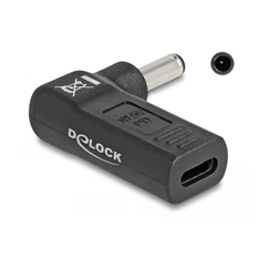 Delock 60007 Laptop töltőkábel adapter USB Type-C  anya - Dell 4,5 x 3,0 mm apa 90  fokban hajlított