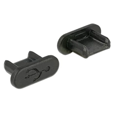 Delock 64007 Porvédo USB 2.0 Micro-B kimenethez fogantyú nélkül 10 darab fekete