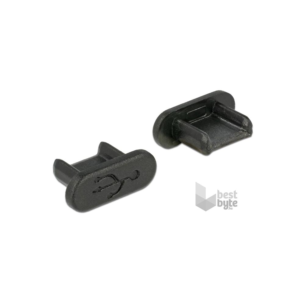 Delock 64007 Porvédo USB 2.0 Micro-B kimenethez fogantyú nélkül 10 darab fekete