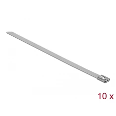 Delock 18774 Rozsdamentes acél kábelkötegelők, 500 x 7,9 mm (H x Sz), 10 darab