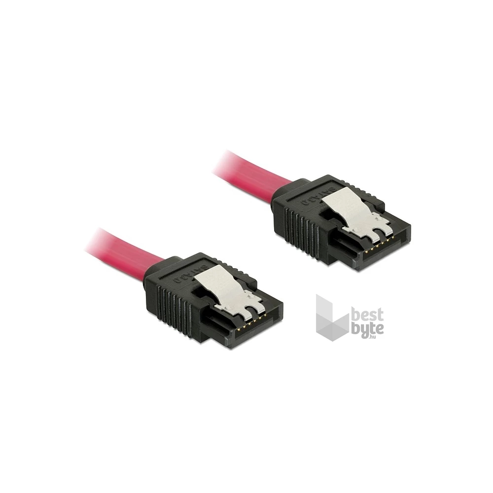 Delock 82676 SATA 6Gbps 30cm piros kábel