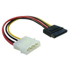 Delock  4 tűs apa (Molex) to SATA HDD (egyenes) hálózati kábel