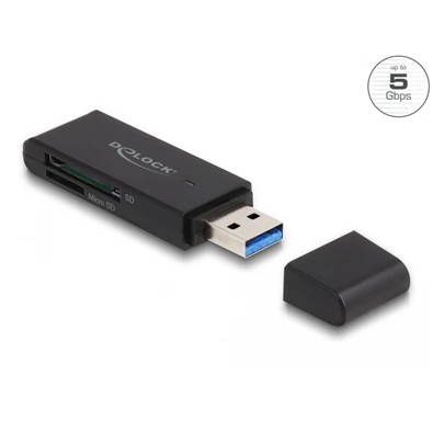 Delock 91002 SuperSpeed USB 5 Gbps kártyaolvasó SD és Micro SD memóriakártyákhoz