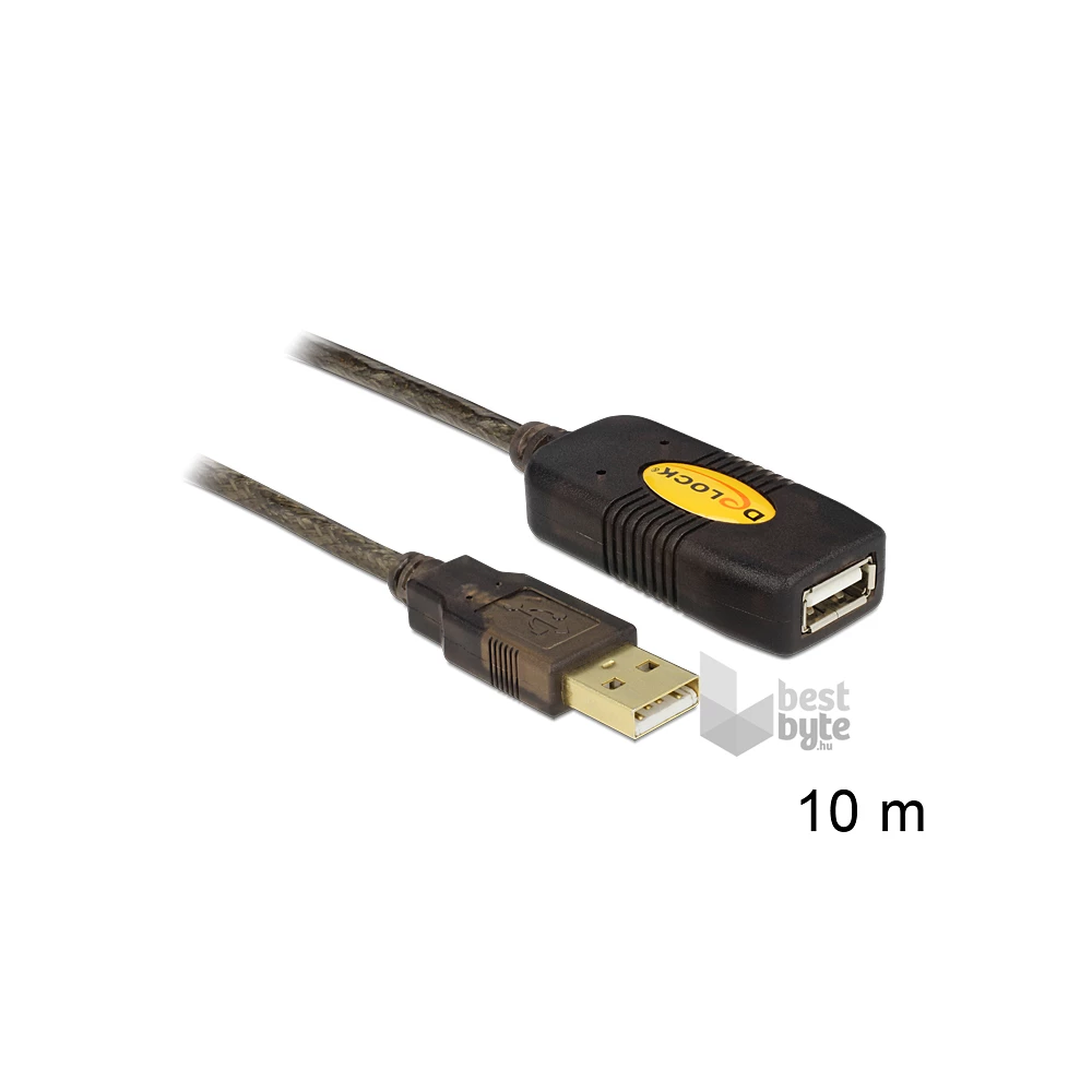 Delock 82446 USB 2.0 hosszabbító kábel, aktív 10m