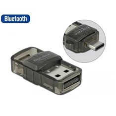 Delock 61002 USB 2.0 Bluetooth 4.0 adapter 2 az 1-ben USB Type-C  vagy A-típusú USB
