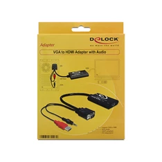 Delock 62408 VGA - HDMI adapter audióval