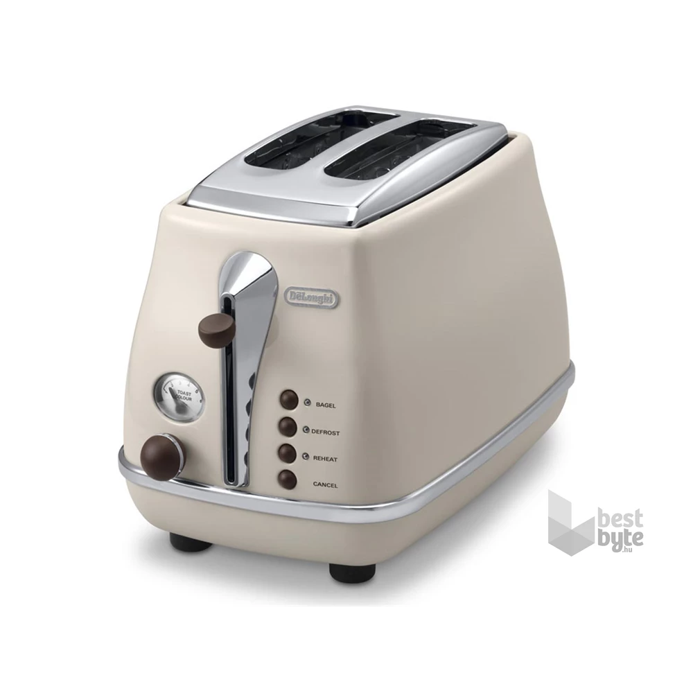 Delonghi CTOV 2103.BG Icona vintage bézs 2 szeletes kenyérpirító
