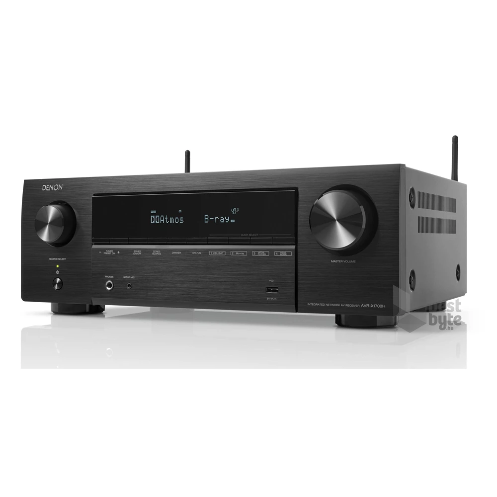 Denon AVR-X1700H 8K 7.2 csatornás fekete házimozi erősítő