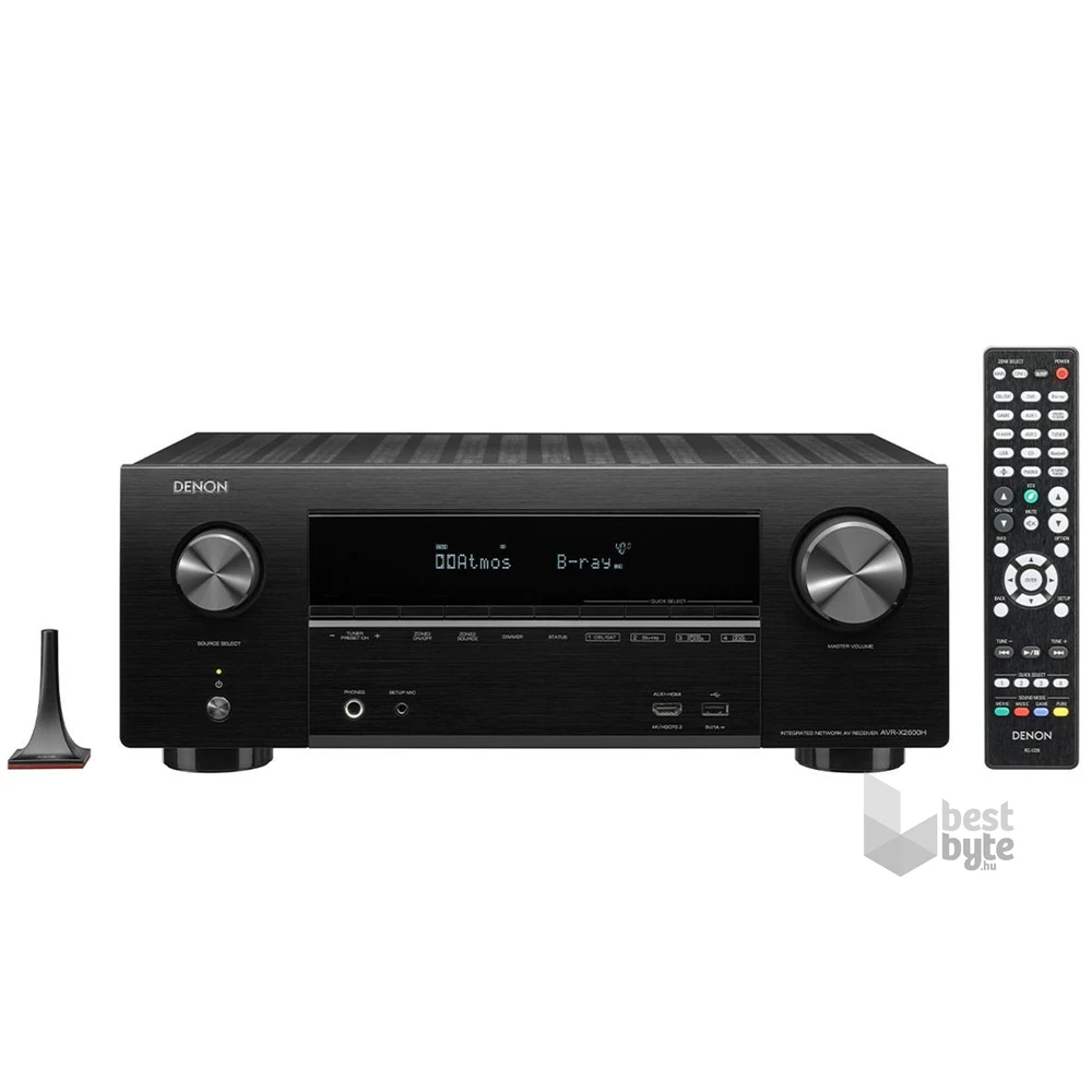 Denon AVR-X2600H 7.2 csatornás fekete házimozi erősítő