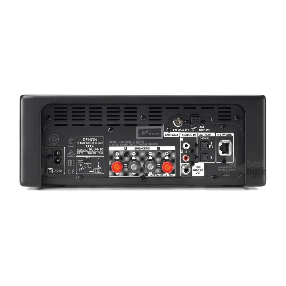 Denon CEOL N10 fekete sztereó Bluetooth/hálózati/CD/USB/FM erősítő