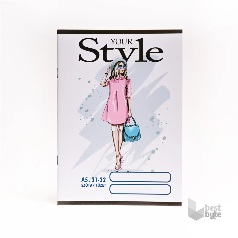 Design Style A5 szótár 31-32 iskolai tűzött füzet