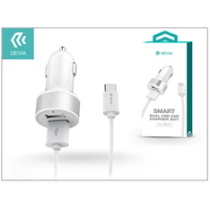 Devia ST002991 Smart Dual USB Type-C autós töltő