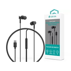 Devia ST108776 Smart Series M1 Metal In-Ear Type-C fekete sztereó fülhallgató Devia ST108776 Smart Series M1 Metal In-Ear Type-C fekete sztereó fülhallgató