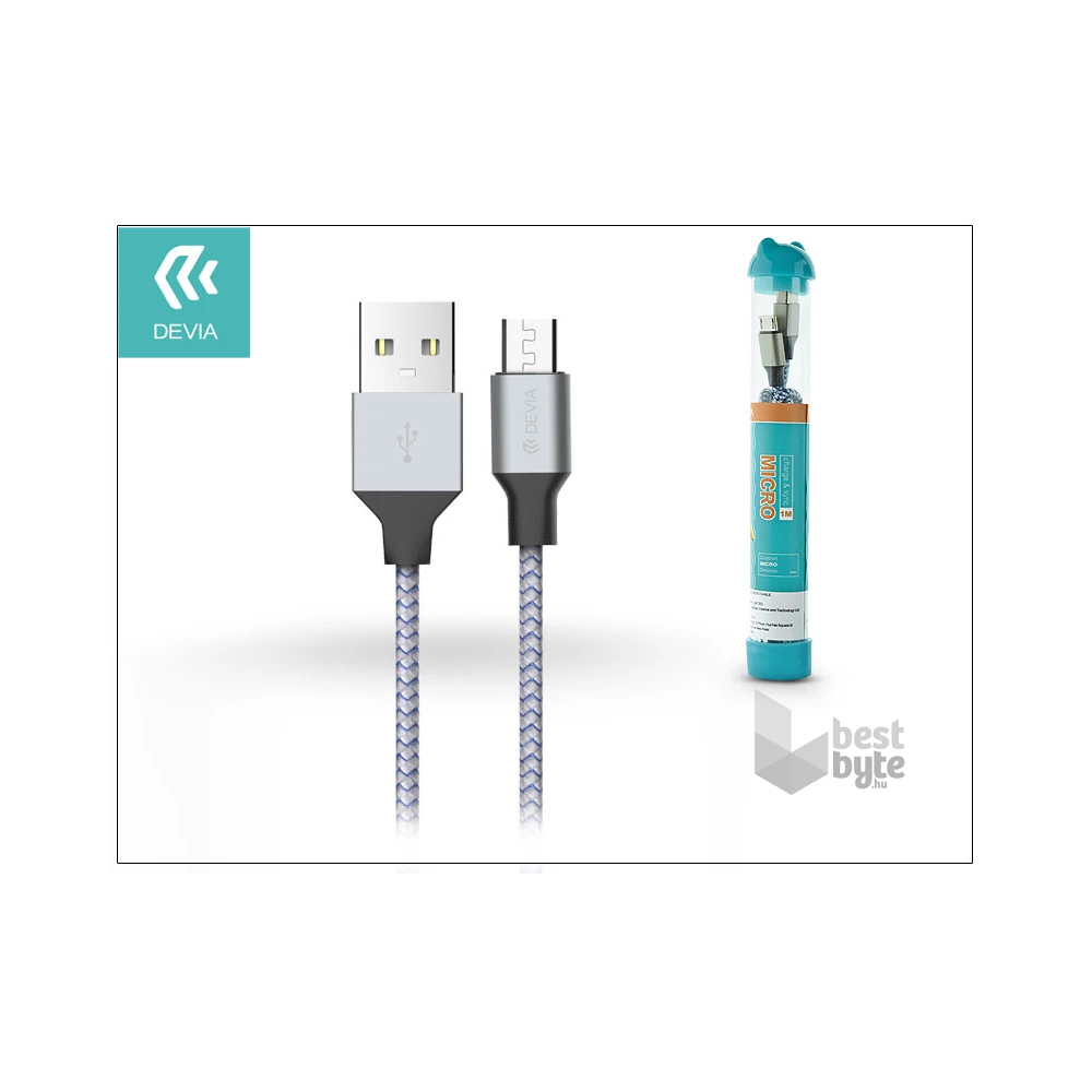 Devia ST301278 TUBE ANDROID Micro USB textil kábel
