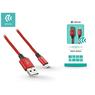Devia ST310157 Pheez piros micro USB kábel